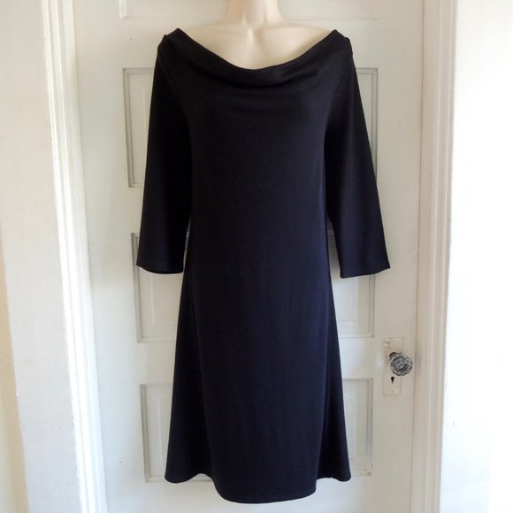 Royal Robbins Soft Black Wool Blend Enroute Sweater Dress M - Picture 1 of 10